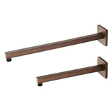 Barclay - 12'' Wallmount Modern Square Shower Arm Tube w/Flange,ORB - Oil Rubbed Bronze