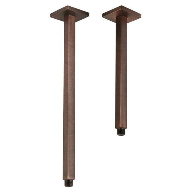 Barclay - 17'' Ceiling Mount Modern Squa Shower Arm Tube w/Flange,ORB - Oil Rubbed Bronze