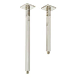 Barclay - 17'' Ceiling Mount Modern Squa Shower Arm Tube w/Flange,PN - Polished Nickel