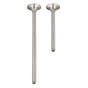 Barclay - 17'' Ceiling Mount Brass Tube Shower Arm w/Flange, BN - Brushed Nickel