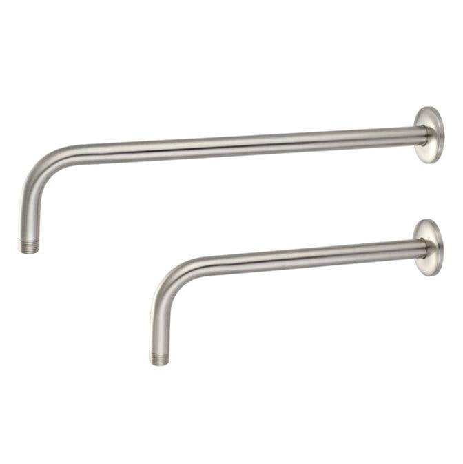Barclay - 12'' Wallmount L Type/Brass Tube, Shower Arm w/Flange, BN - Brushed Nickel