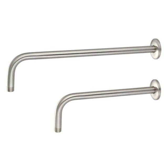 Barclay - 17'' Wallmount L Type/Brass Tube, Shower Arm w/Flange, BN - Brushed Nickel