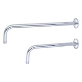 Barclay - 12'' Wallmount L Type/Brass Tube, Shower Arm w/Flange, CP - Polished Chrome