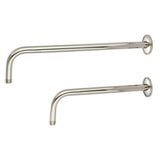 Barclay - 17'' Wallmount L Type/Brass Tube, Shower Arm w/Flange,PN - Polished Nickel