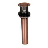 Barclay - Press Type Pop-Up Drain w/ Plated Part,w/OF hole, AC - Antique Copper