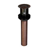 Barclay - Press Type Pop-Up Drain w/ Plated Part,w/OF hole, ORB - Oil Rubbed Bronze