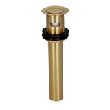 Barclay - Press Type Pop-Up Drain w/ Plated Part,w/OF hole, PB - Polished Brass