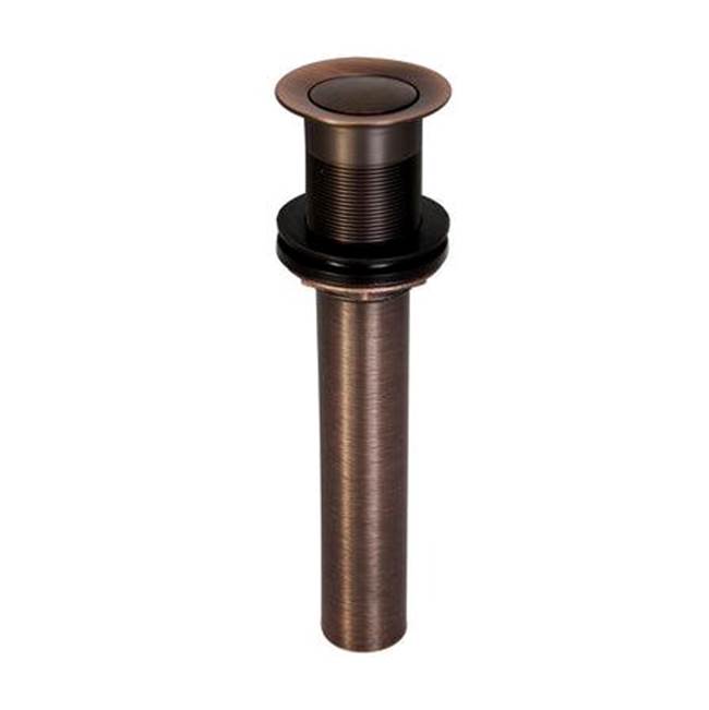Barclay - Press Type Pop-Up Drain w/ Plated Parts,w/o OF, AC - Antique Copper