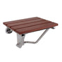 Barclay - 15'' Wall Hung Shower Seat Wood, Stainless