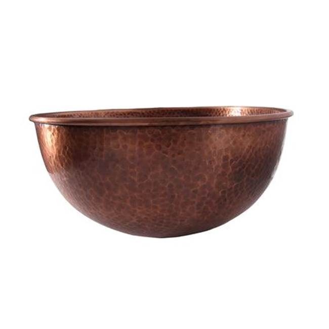 Barclay - Haverhill 17'' Oval Basin  Hammered, Antique Copper - Antique Copper