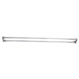 Barclay - 48'' Straight Double Shower Curtain Rod w/ Flanges-WH - White