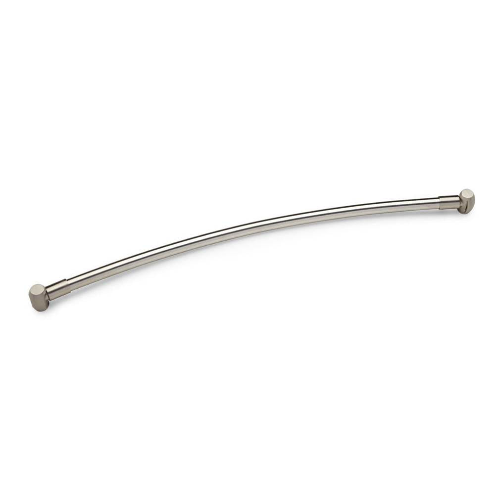 Barclay - Curved 36'' Shower Rod w/Flange Black - Black