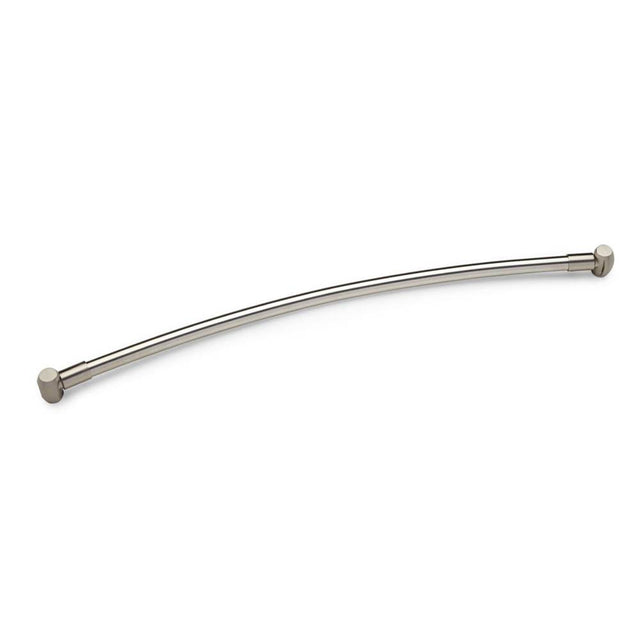 Barclay - Curved 36'' Shower Rod w/Flange Black - Black