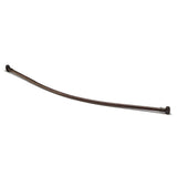 Barclay - Curved 48'' Shower Rod w/Flange White - White