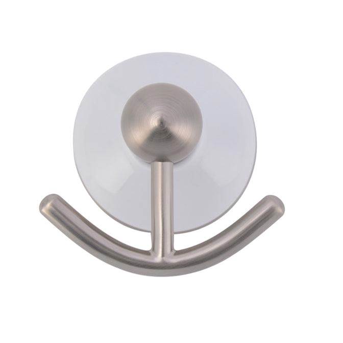 Barclay - Anja Double Robe Hook, Brushed Nickel - Brushed Nickel