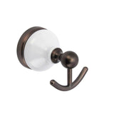 Barclay - Anja Double Robe Hook, Oil Rubbed Bronze - Oil Rubbed Bronze