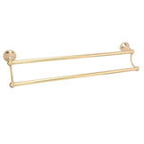 Barclay - Gleason Double Towel Bar, 24 Antique Brass - Antique Brass