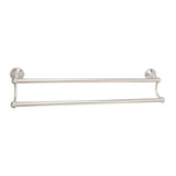 Barclay - Gleason Double Towel Bar, 24 Brushed Nickel - Brushed Nickel