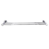 Barclay - Plumer Double Towel Bar, 18'', Polished Chrome - Polished Chrome