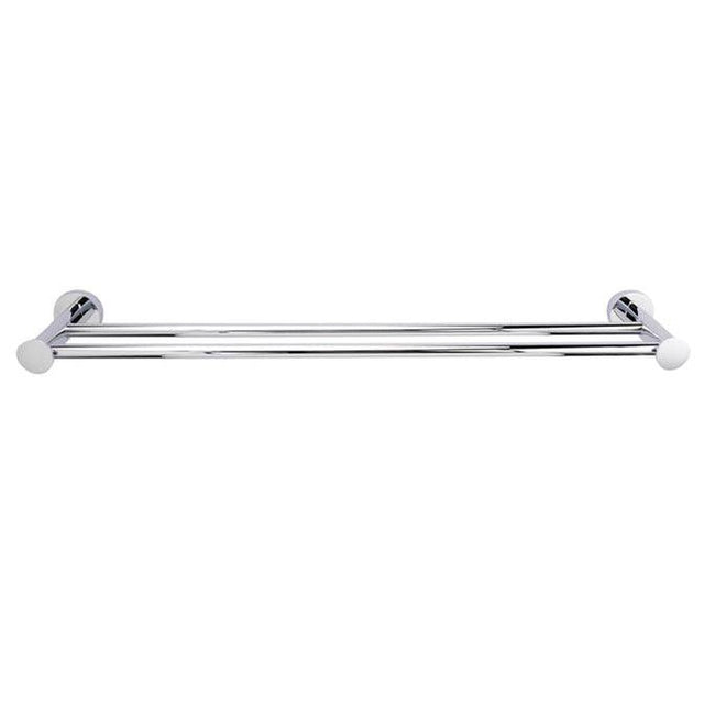 Barclay - Plumer Double Towel Bar, 18'', Polished Chrome - Polished Chrome
