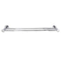 Barclay - Plumer Double Towel Bar, 18'', Polished Chrome - Polished Chrome