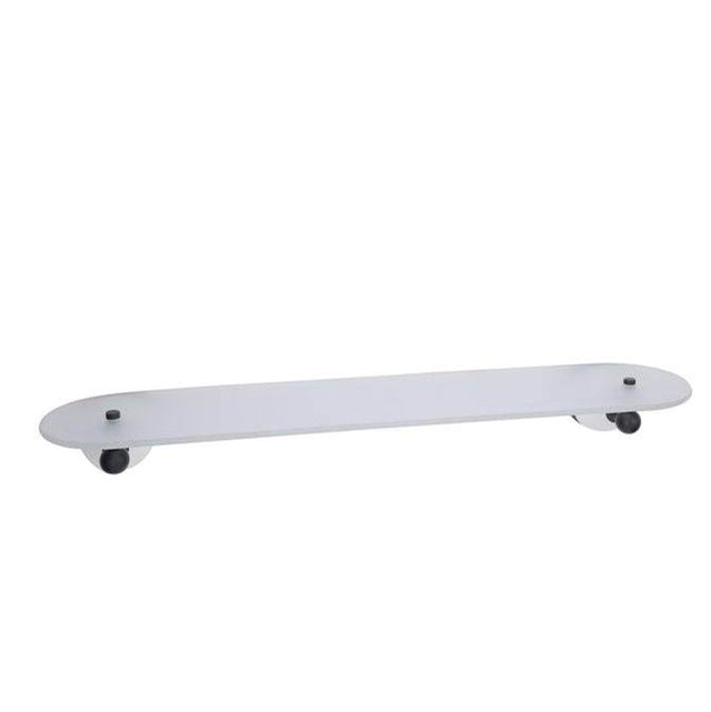 Barclay - Anja Glass Shelf Matt Black - Matte Black