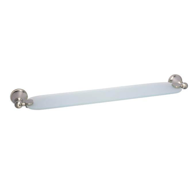 Barclay - Gleason Glass Shelf Brushed Nickel - Brushed Nickel