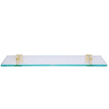 Barclay - Nayland Glass ShelfAntique Brass - Antique Brass