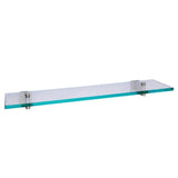 Barclay - Nayland Glass Shelf Brushed Nickel - Brushed Nickel