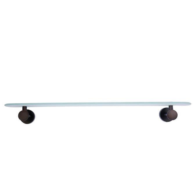 Barclay - Plumer Glass Shelf Oil Rubbed Bronze - Oil Rubbed Bronze