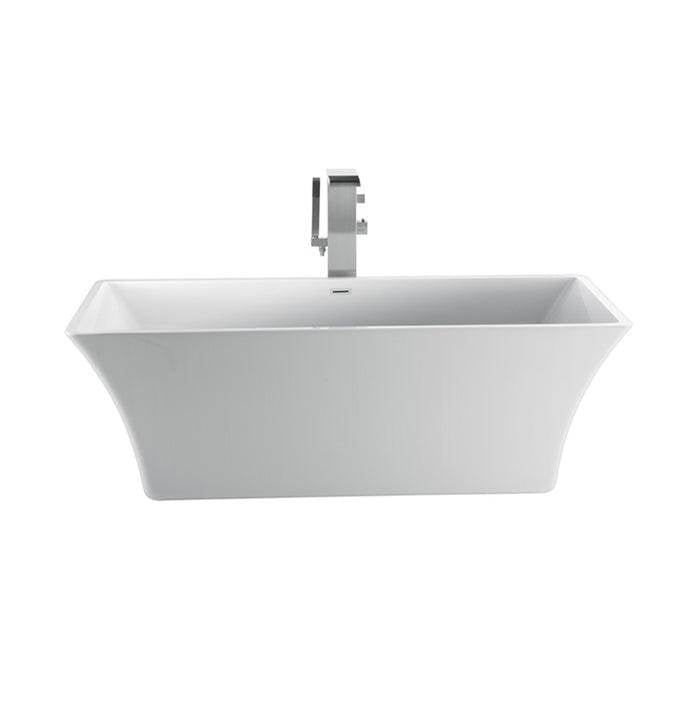 Barclay - Tara 60'' AC Freestanding Tub White,w/Internal Drain-OF WH - White