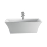 Barclay - Tara 60'' AC Freestanding Tub White,w/Internal Drain-OF WH - White