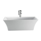 Barclay - Taylor 67'' AC Freestanding Tub White,w/Internal Drain-OF WH - White