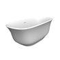 Barclay - Ceres 59'' Freestanding AC WH Tub,Internal Drain & OF WH - White