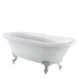 Barclay - Claudia Acrylc Dbl Roll,66-3/4 WH, ORB Imp Feet, 7'' Holes - Oil Rubbed Bronze