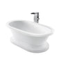 Barclay - Cordoba Acrylic Dbl Roll,TD w/base 72'' No Holes,WH - White
