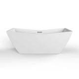 Barclay - Tairo 67'' Freestanding AC WH Tub,W/Internal Drain & OF WH - White