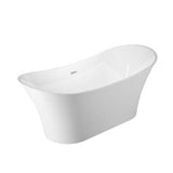 Barclay - Noreen AC Dbl Slipper Tub 69'' WH, w/Internal Drain Pipe, WT - White