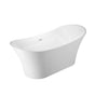 Barclay - Noreen AC Dbl Slipper Tub 69'' WH, w/Internal Drain Pipe, WT - White