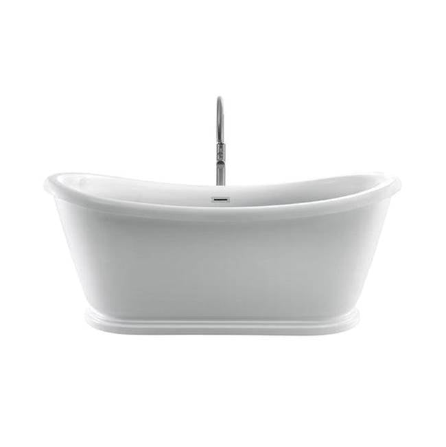 Barclay - Morgan 70'' AC Freestanding Tub White,w/Internal Drain-OF WH - White