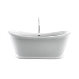 Barclay - Morgan 70'' AC Freestanding Tub White,w/Internal Drain-OF WH - White
