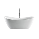 Barclay - Nyx 72'' AC Freestanding Tub White,w/Internal Drain-OF WH - White