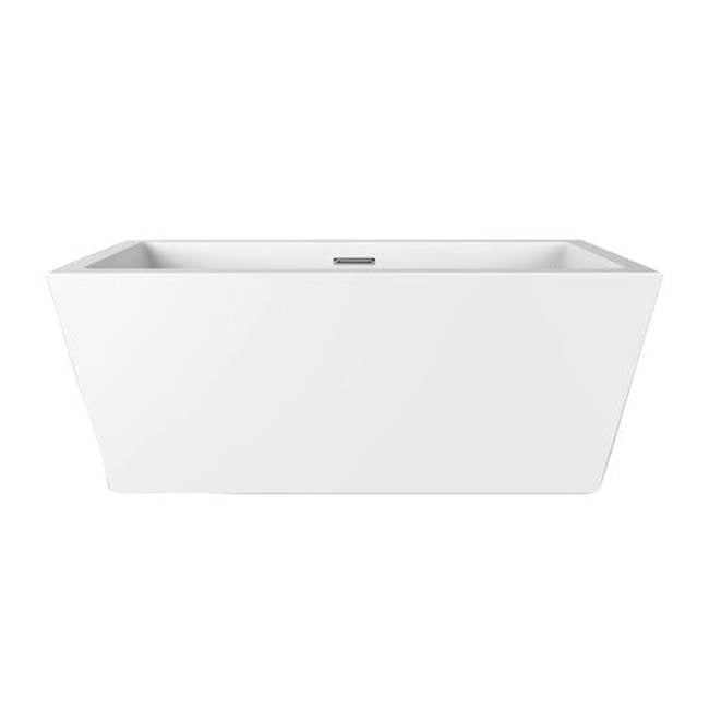 Barclay - Sheldon 59'' Freestanding AC WH Tub,W/Internal Drain & OF WH - White