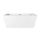 Barclay - Sheldon 59'' Freestanding AC WH Tub,W/Internal Drain & OF WH - White