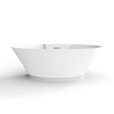Barclay - Portia 67''AC Freestanding,7'' Centers,W/internal drain-OF,WH - White