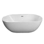 Barclay - Pan 56'' AC Freestanding,Tap Deck,W/internal drain-OF,White - White