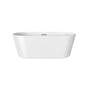 Barclay - Oswald 59'' Freestanding AC Tub,W/Internal Drain & OF MB - Matte Black