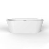 Barclay - Rosario 70'' Freestanding AC WH Tub,W/Internal Drain & OF WT - White