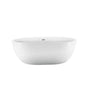 Barclay - Piper 71''AC Freestanding,Tap Deck,W/internal drain-OF,BN,WH - Brushed Nickel