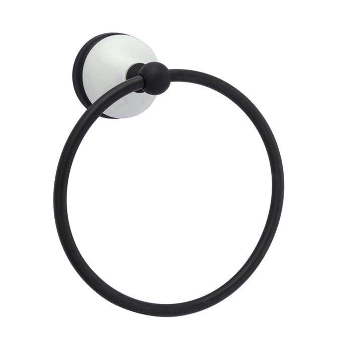 Barclay - Anja Towel Ring, Matt Black - Matte Black